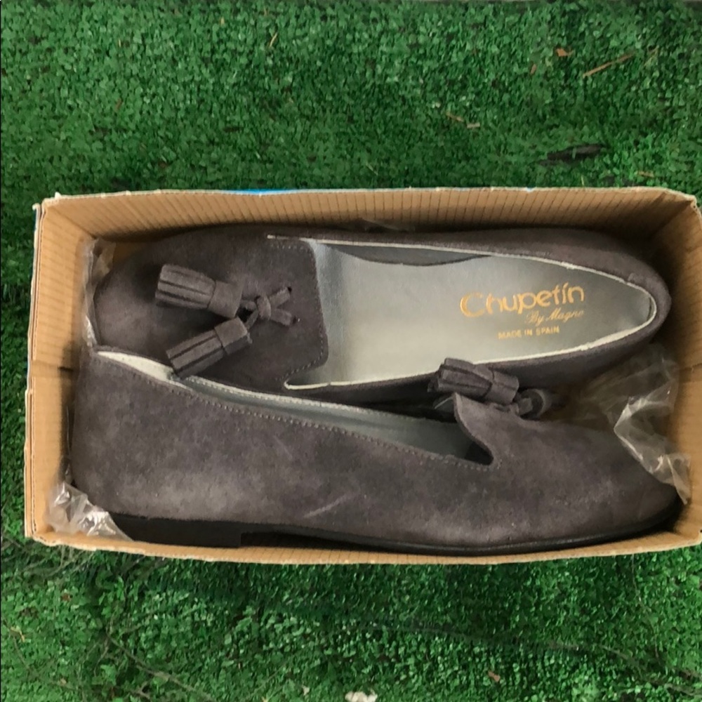 Kids suede loafers from Spain